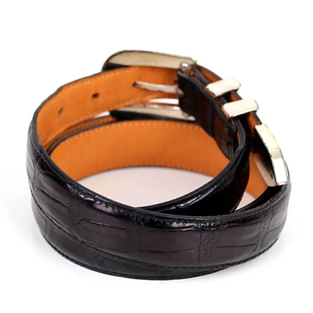 Onyx CROCO BLACK GENUINE LEATHER 1 1/8